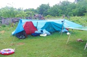 Наши две палатки.